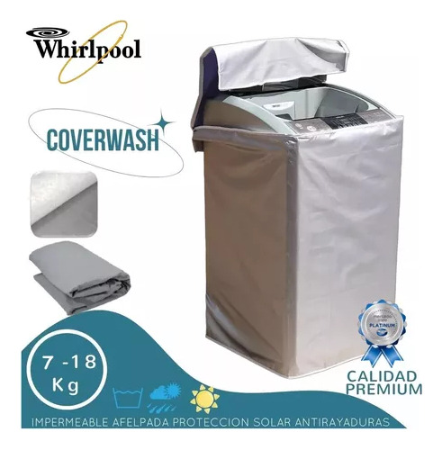 Cover Wash Cubre Lavadora Whirlpool 13kg Bubble Burbuja