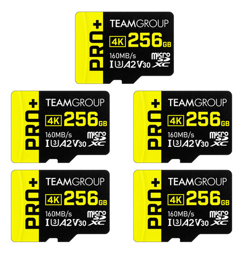 Teamgroup Tarjeta A2 Pro Plus De 256 Gb X 5 Unidades Micro S