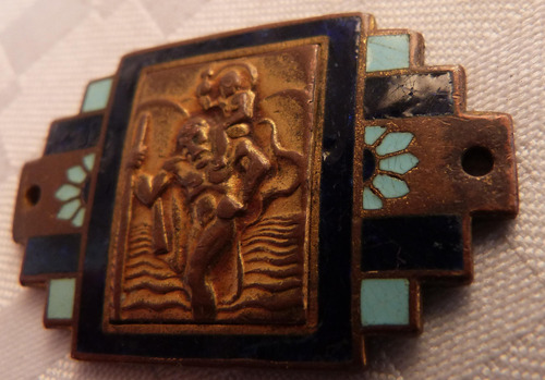 Monijor62-antiguo Coleccion Plaqueta San Cristobal C/esmalte (Usado)