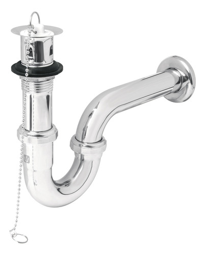 Céspol Lavabo Latón Contra Tapón, Cadena Cromo1-1/4' 49335