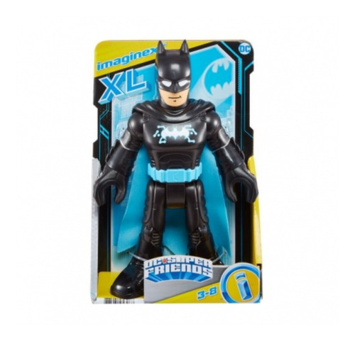 Liga De La Justicia - Batman - Mega Figura Dc Negro 25 Cm