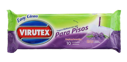Imagen 1 de 1 de Paño Piso Virutex Multiuso Lavanda Con Ojal 10 Un