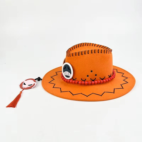 One Piece - Sombrero Monkey D Luffy Straw Hat Portgas D Ace Amarillo M