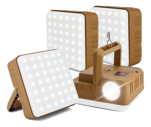 Paquete De 4 Linternas Led Recargables Por Usb Impermeable