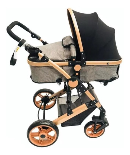 Cochecito De Bebe Linea Bronce Convertible En Cuna Y Asiento