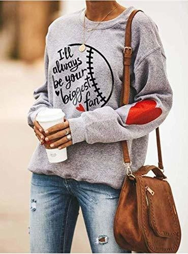 Imagen 3 de 4 de Atact Love Heart Baseball Pullvoer Tops Para Mujeres 3dk5i