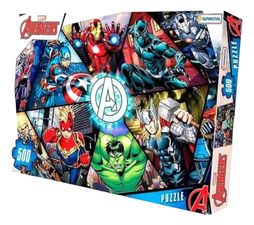 Puzzle 500 Piezas Avengers Los Vengadores Tapimovil 3442