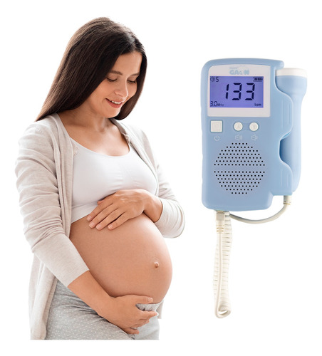 Ultrasonido Portatil Doppler Fetal Oye Latidos De Tu Bebe 