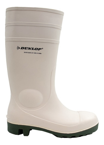 Botas De Goma Pvc Dunlop 171bv Protomastor Seguridad Blanca