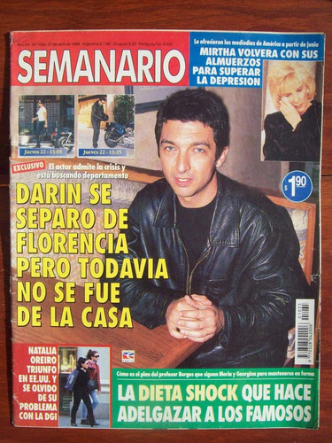 Semanario 1035 27/4/99 R Darin M Legrand N Oreiro V Saenz