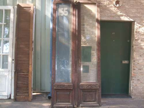 Puerta Cancel De Cedro Con Vidrio Bicelado Y Talla