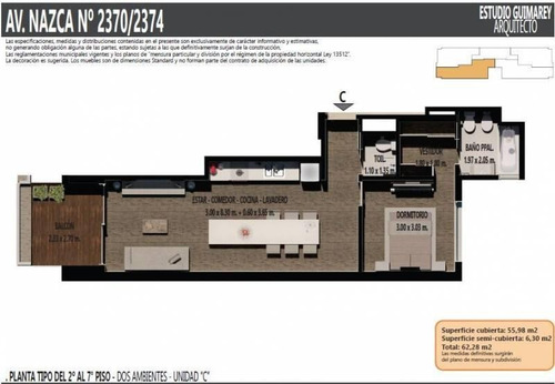 Imagen 11 de 22 de Unidades De 1 1/2 Y 2 Ambientes Aptos Profesionales