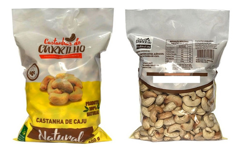 Imagem 1 de 4 de Castanhas De Caju De Sergipe Inteiras 1kg Sabor Natural