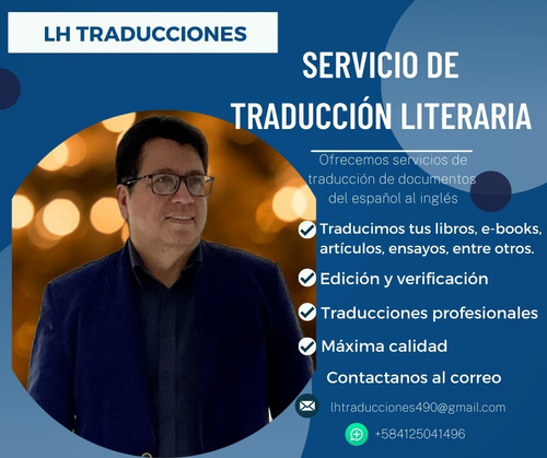Imagen 1 de 8 de Traduzco Tus Libros Del Español Al Inglés