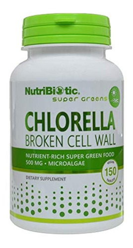 Nutribiotic Chlorella Pestañas 500 mg 150 unidades