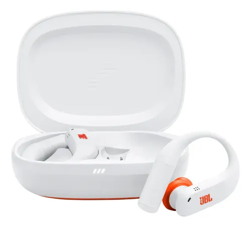 Fones de ouvido Jbl Tws Endurance Peak 4 brancos e brancos