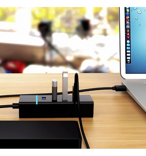 Hub Usb 3.0 De 4 Portas De Alta Velocidade Led Notebook