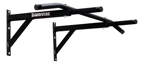 Barra Fixa Parede Chin/pull-up Tríceps Paralela Cor Vermelho