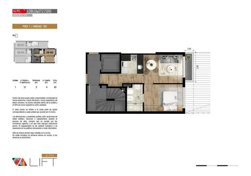 Imagen 2 de 4 de Venta Apartamento - Cordón - Estrena Agosto 2023 - 1 Dormitorio