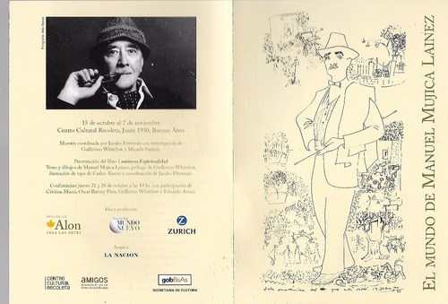 Catalogo Exposicion Obras De Manuel Mujica Lainez
