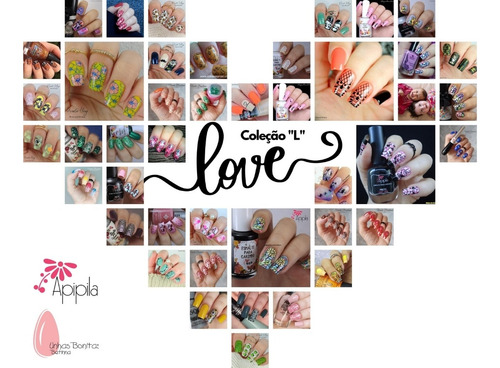 Placas E Carimbos Para Decoração De Unhas Apipila P01