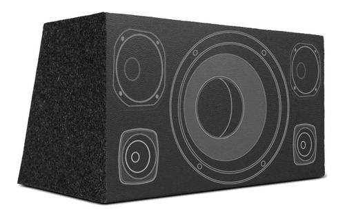 Caixa Som Dutada Trio Subwoofer 12 Tweeter Corneta