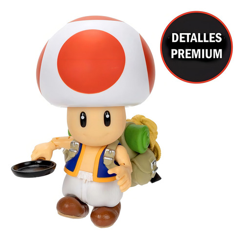 Nintendo The Super Mario Bros Movie Figura Toad 5 Pulgadas