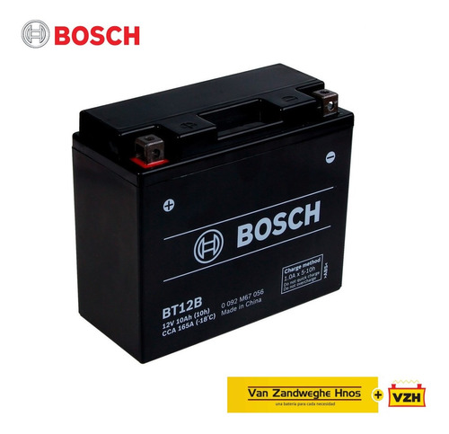 Bateria Moto Bosch Yt12b-bs = Bt12b Yamaha Fazer 600 2020