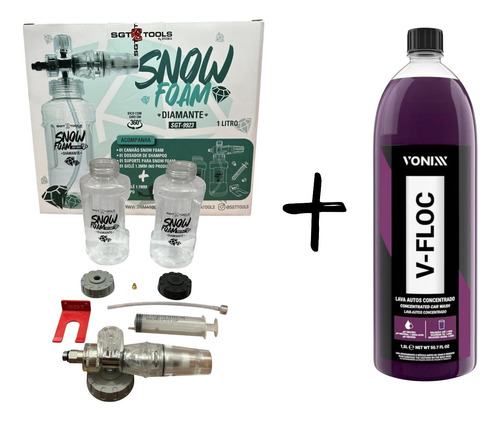 Snow Foam Canhão De Espuma Diamante Com V-floc Vonnix