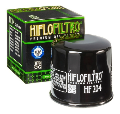 Filtro De Aceite Premium Hiflo Hf 204 R6r 600rr 1000rr R1 R3