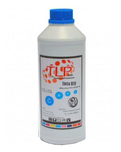 Imagen 10 de 10 de Tinta Dtf Marca Tlp Impr Dtf Recirculación Juego Cmykw 100ml