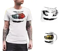 Comprar 125 Plantillas Sublimación Torsos Tazas Franelas Superhéroes