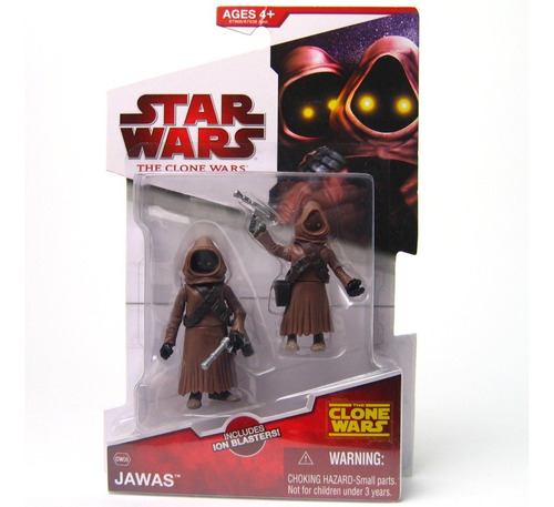 Figura De Acción Animada De Star Wars Clone Wars Jawa, Paq.