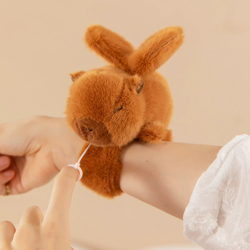 Pulsera Capybara Slap, Juguete De Peluche, 3 Piezas
