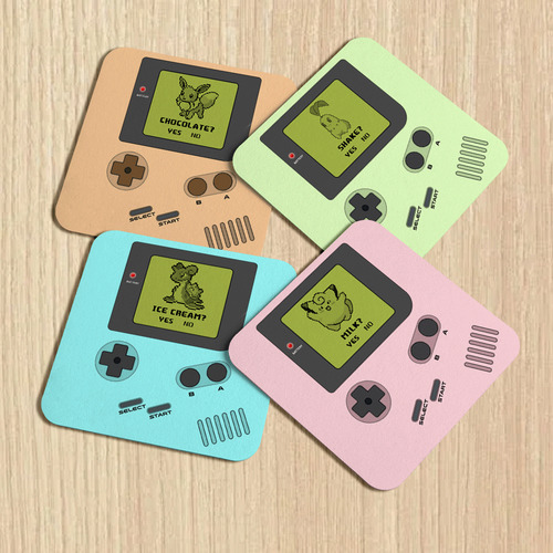 Porta Copos Gamer - Gamecoaster Boy 3.0 - Com 4 Peças