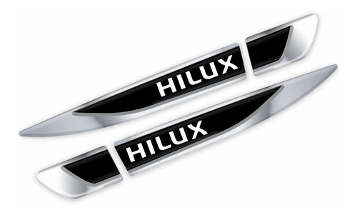 Par Emblemas Laterais Para Paralama Porta Toyota Hilux Res07