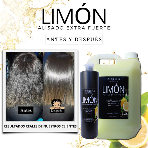 Alisado Limón Cremoso Forte Todo Tipo 1lt