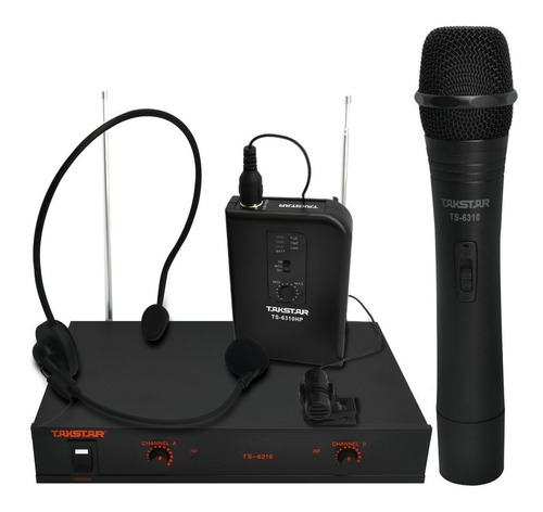 Microfono Inalambrico Mano Y Diadema Takstar Ts6310hp Vhf 