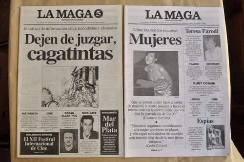 Lote X 2 Revistas La Maga 1996 1997 Actualidad Politica