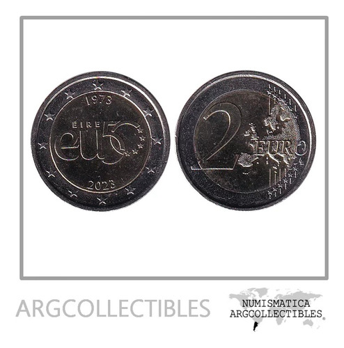 Irlanda Moneda 2 Euros 2023 Bimetalica 50 Aniversario Eu Au
