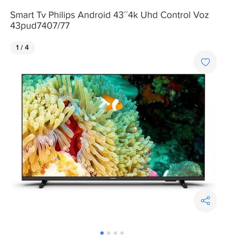 Smartv Philips 43 