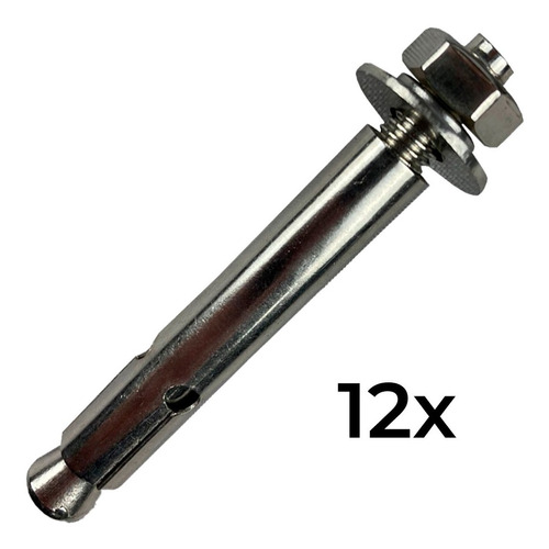 Kit 12 Un. Chumbador Parabolt Parafuso Inox 8mm X 80
