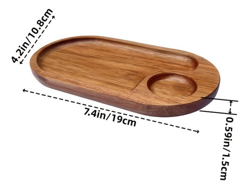 Placa De Postre De Madera Para Servir Bandeja De Plato De S