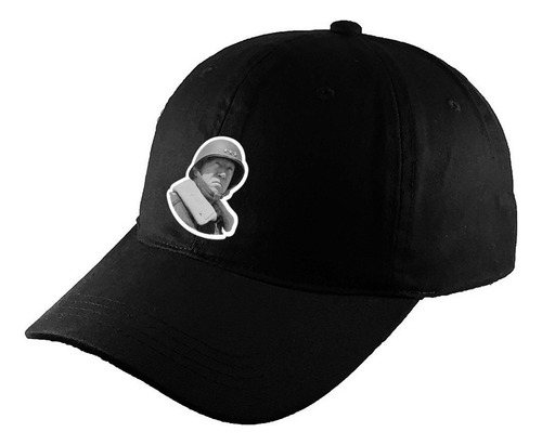 Gorra Clasica Algodón Negra Guerra Mundial R3