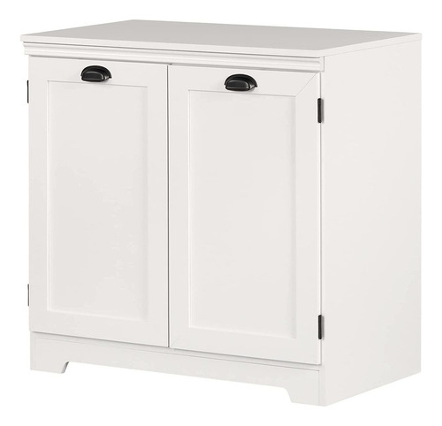 Gabinete De Almacenamiento Con 2 Puertas, Blanco Puro, ...