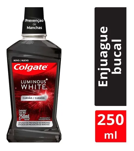 comprar Enjuague Bucal Blanqueador Colgate Luminous White Carbón 250ml