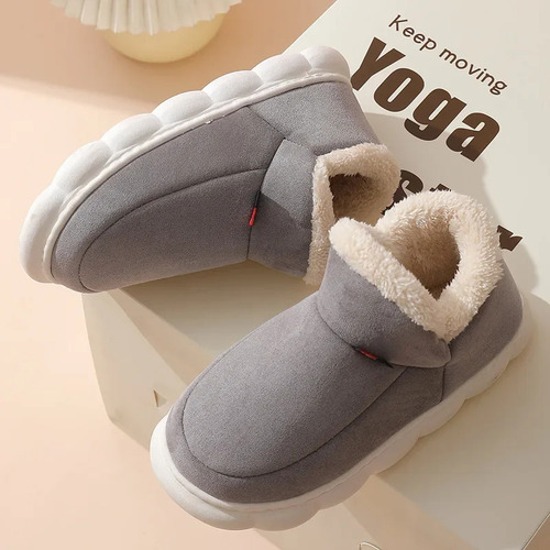 Zapatos De Algodón Para Interiores Con Forro Polar Cálido De