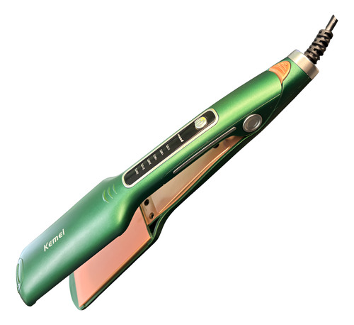 Planchita Pelo Profesional Placa Ceramica Kemei 740 220°c Verde