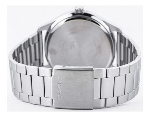 Reloj Casio Hombre Mtal Mtp-vx01d 52mm |watchito Color Del Fondo Blanco Color De La Correa Plata Color Del Bisel Plata