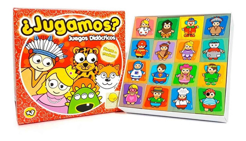 Imagen 1 de 3 de Memo De Personajes Juegos De Memoria De Madera Pipikuku